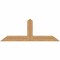 Ekena Millwork Portland Smooth Timber Gable Bracket, Western Red Cedar, 60"W x 22"H x 1 1/2"D x 5 1/2"F, 9/12 Pitch GBW060X22X0206POR00SWR - alternate 1